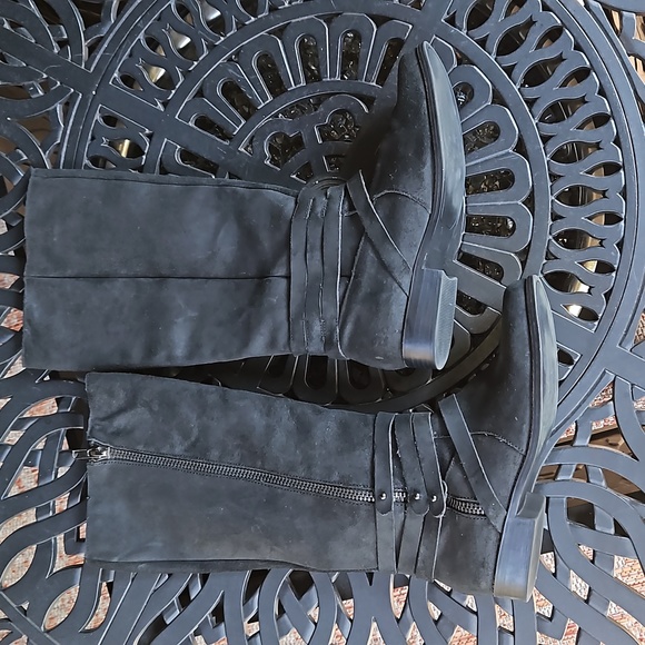 Steve Madden Suede Pull-On Boots - Picture 5 of 9